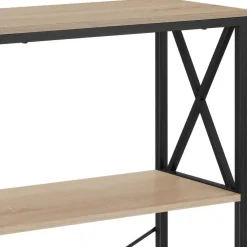 tectake Wandkast Barry 61,5x31,5x133,5cm, Industrieel Licht Hout, Eiken Sonoma