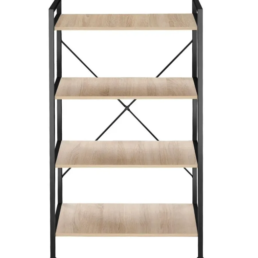 Boekenkasten|Boekenkasten-tectake Wandkast Leeds 67,5 x 31,5 x 121,5cm
