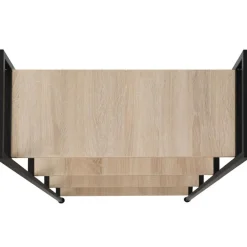 Boekenkasten|Boekenkasten-tectake Wandkast Leeds 67,5 x 31,5 x 121,5cm