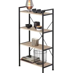 Boekenkasten|Boekenkasten-tectake Wandkast Leeds 67,5 x 31,5 x 121,5cm