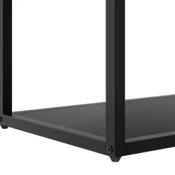 Wandkasten-tectake Wandkast Venda met 6 vakken, industriële stijl, 85x35x188cm, Zwart