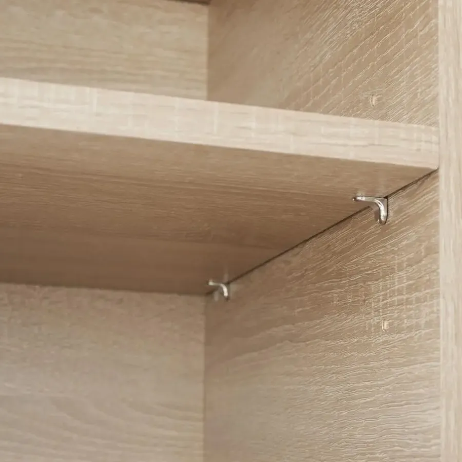 Wandkasten-tectake Wandkast 71x32x82cm, Industrieel Licht Hout, Eiken Sonoma