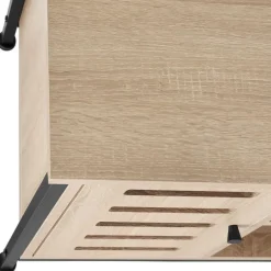 tectake Wandkast 71x32x82cm, Industrieel Licht Hout, Eiken Sonoma