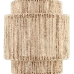 Wandlampen-tectake Wandlamp Lignea Lux van jute in boho-stijl, 40W, Natuur