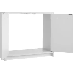 tectake Wastafelonderkast Katalina, ruim, draagkracht 20 kg, Wit