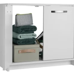 tectake Wastafelonderkast Katalina, ruim, draagkracht 20 kg, Wit