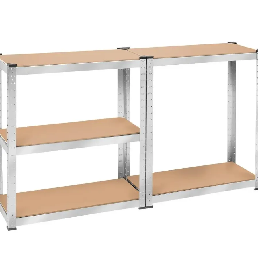 tectake Werkplaatsrek, Zilver
