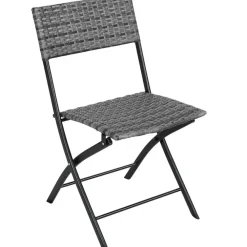 tectake Wicker balkonset Trevi, Grijs