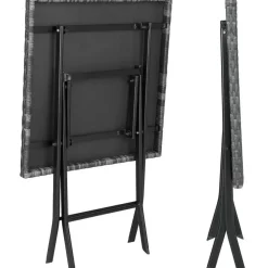 tectake Wicker balkonset Trevi, Grijs