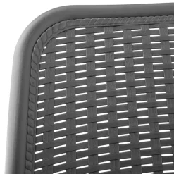 Bistro- & Balkonsets-tectake Wicker bistroset Modica voor 2 personen - Grijs