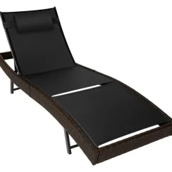 tectake Wicker ligbed Moana, Bruin Mix