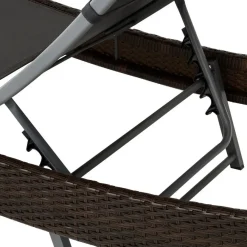 tectake Wicker ligbed Moana, Bruin Mix