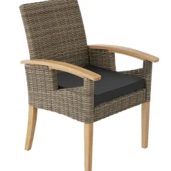 tectake Wicker tafel Foggia met 6 stoelen Rosarno, Natuur