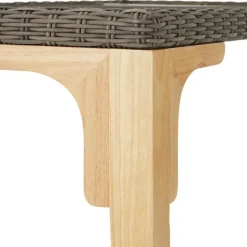 tectake Wicker tafel Foggia met 6 stoelen Rosarno, Natuur