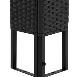 Terrasoverkappingen-tectake Wicker tuinpaviljoen Mona 3x4m, Zwart/crème