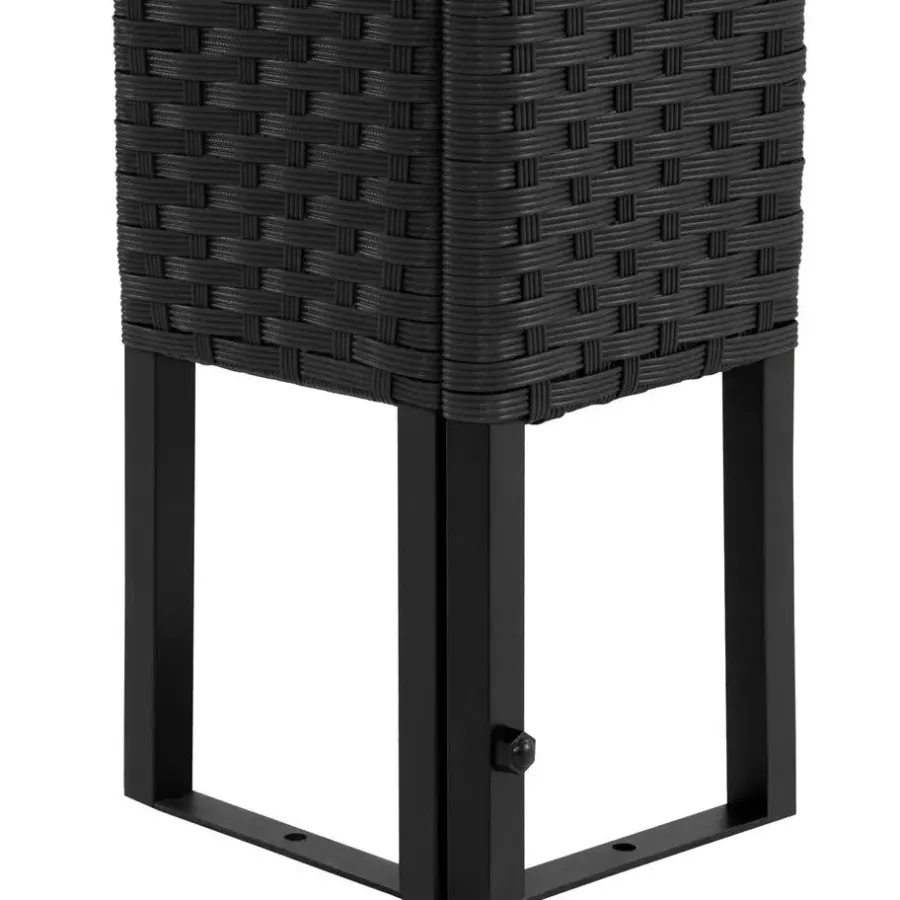 Terrasoverkappingen-tectake Wicker tuinpaviljoen Mona 3x4m, Zwart/crème