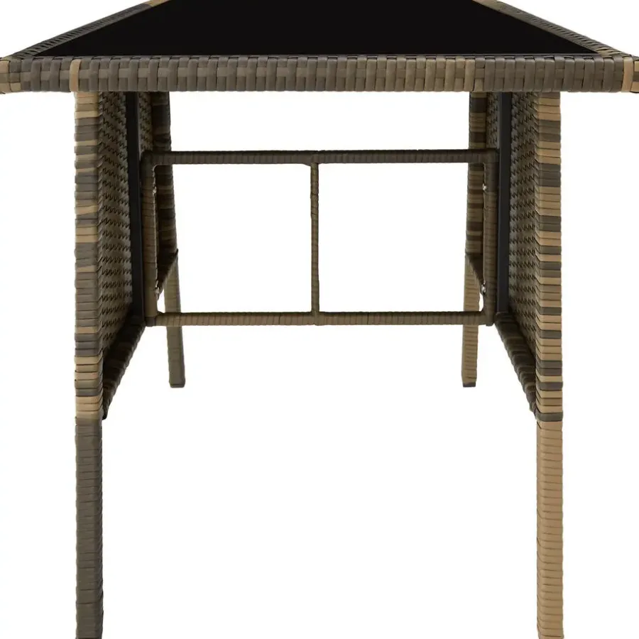 Tuinsets-tectake Wicker tuinset Lausanne 2+1 - Natuur