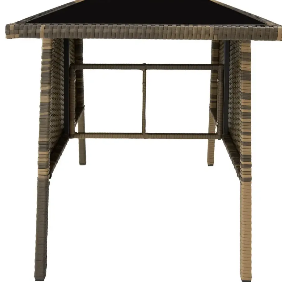 Tuinsets-tectake Wicker tuinset Lausanne 2+1 - Natuur