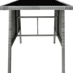 tectake Wicker tuinset Lausanne 2+1 - Lichtgrijs
