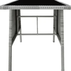 tectake Wicker tuinset Lausanne 2+1 - Lichtgrijs