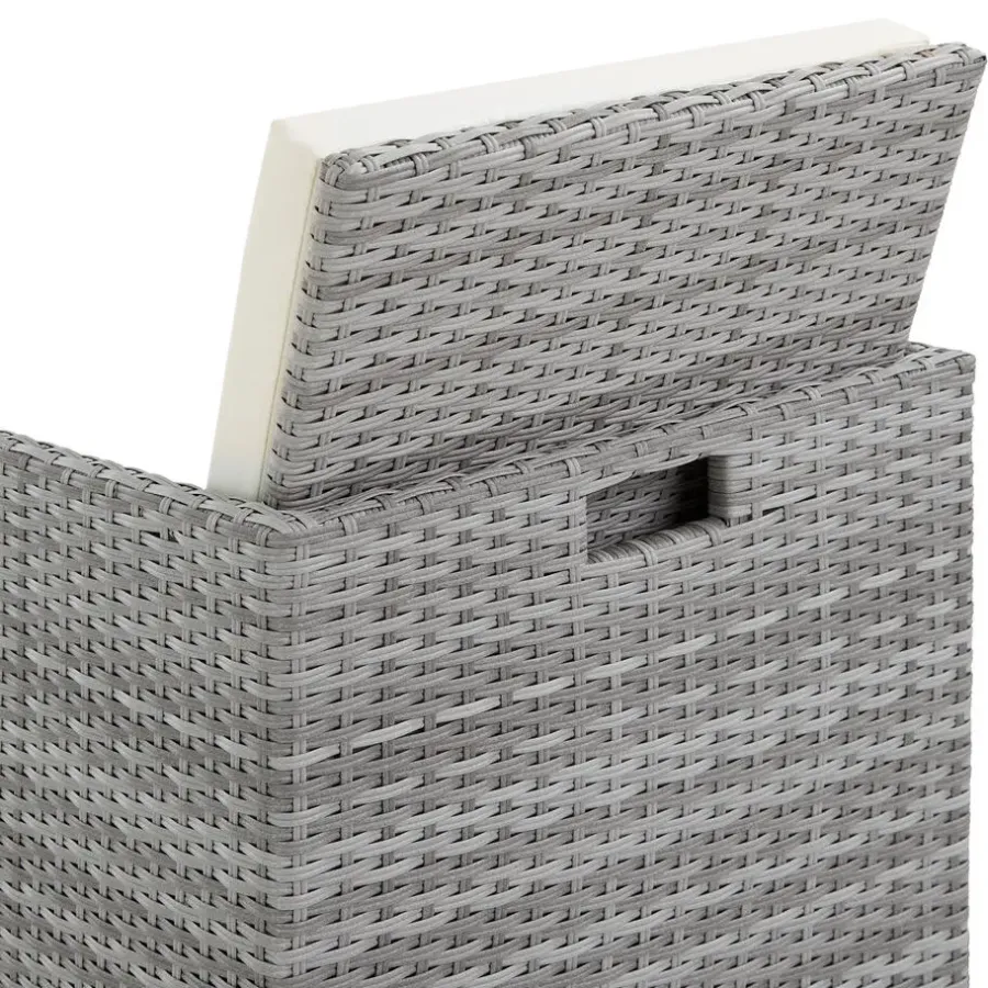 tectake Wicker tuinset Manhattan 4+4+1 met aluminium frame en beschermhoes