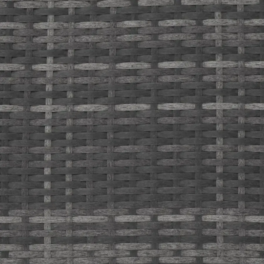 tectake Wicker tuinset Palma 8+4+1 met beschermhoes - Grijs/lichtgrijs