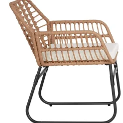 tectake Wicker zitgroep Molfetta XL voor 4 personen, Natuur
