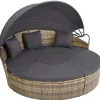 Ligbedden-tectake Wicker zonne-eiland Santorini, Natuur