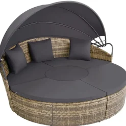 Ligbedden-tectake Wicker zonne-eiland Santorini, Natuur