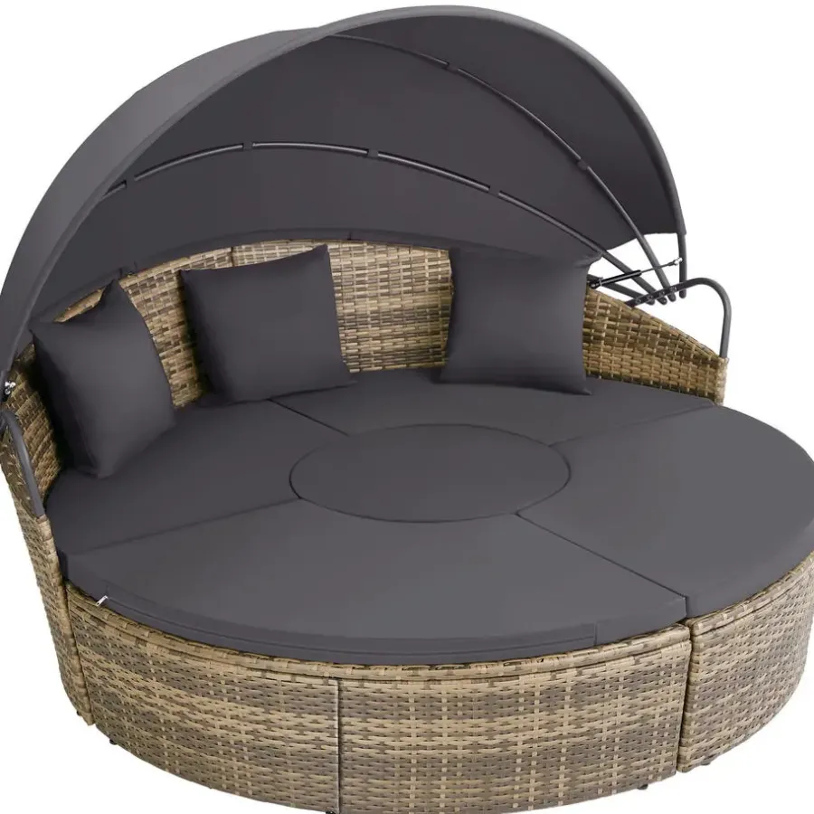 Ligbedden-tectake Wicker zonne-eiland Santorini, Natuur
