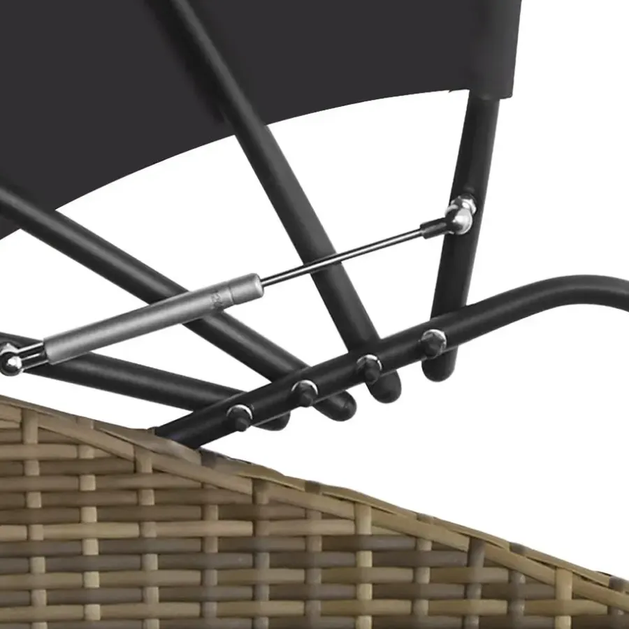 Ligbedden-tectake Wicker zonne-eiland Santorini, Natuur
