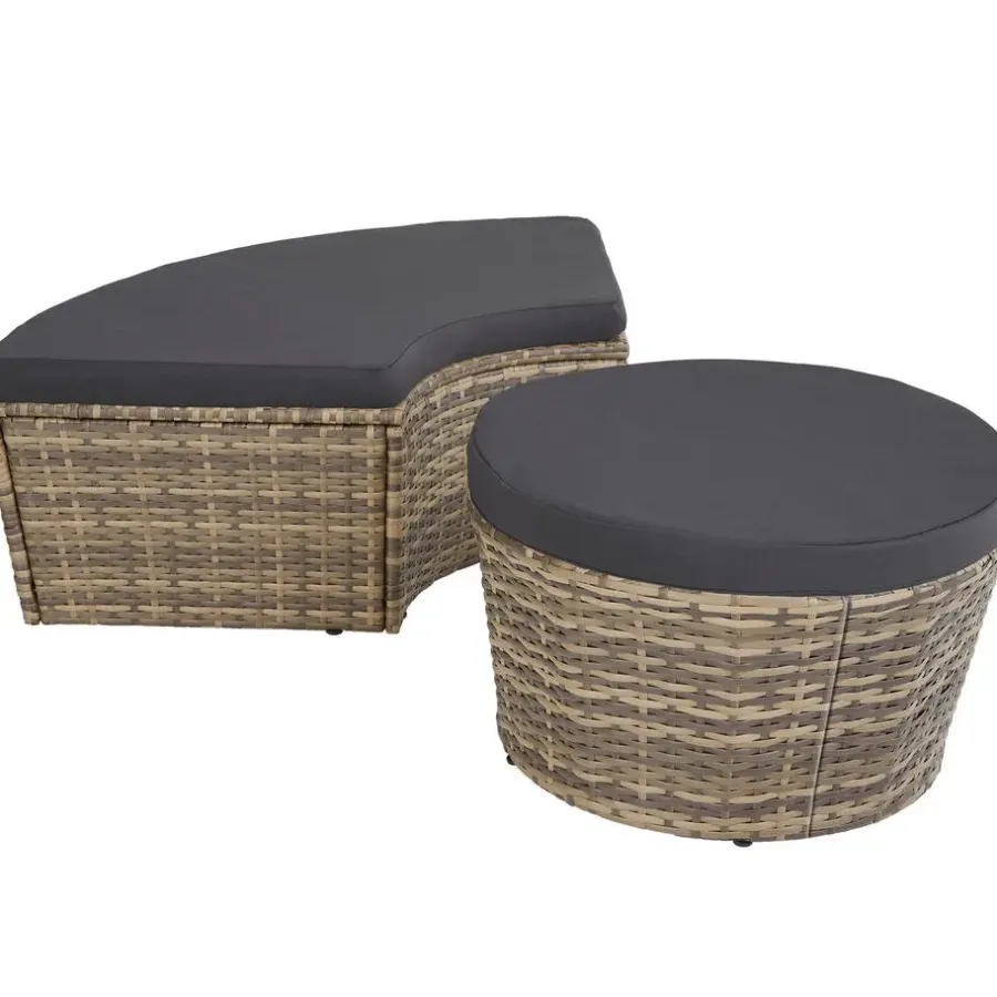 Ligbedden-tectake Wicker zonne-eiland Santorini, Natuur