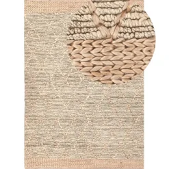 Jute Vloerkleden-Leen Bakker TELLIKAYA - Loper vloerkleed - Groen/Beige - 160 x 230 cm - Jute