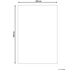 Beliani TELLIKAYA - Loper vloerkleed - Grijs - 200 x 300 cm - Jute