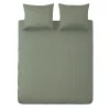 Ten Cate 100% Katoensatijnen Tweepersoons Dekbedovertrek - 200x200/220 - Groen