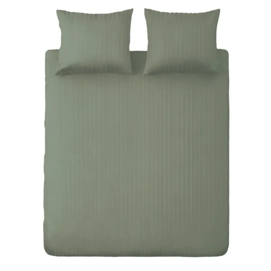 Ten Cate 100% Katoensatijnen Lits-jumeaux Dekbedovertrek - 240x200/220 - Groen