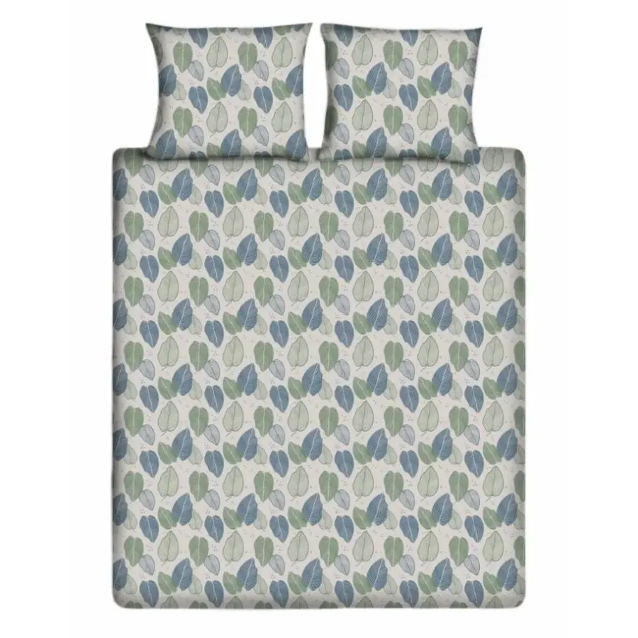 Ten Cate Katoenen Dekbedovertrek - 140x200/220 cm - Graphic Leaves