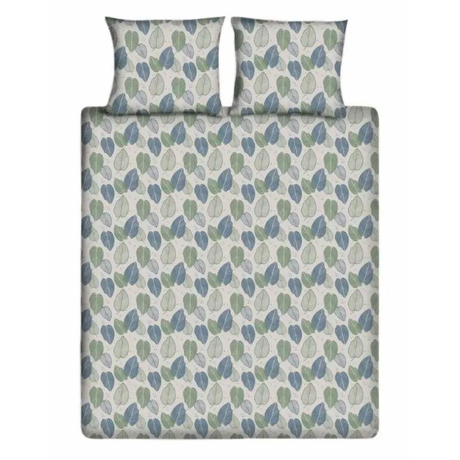 Ten Cate Katoenen Dekbedovertrek - 140x200/220 cm - Graphic Leaves
