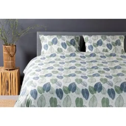 Ten Cate Katoenen Dekbedovertrek - 140x200/220 cm - Graphic Leaves