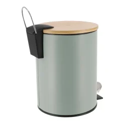 Prullenbakken-Tendance Badkamer prullenbak Bamboo vibe - soft close - 3 ltr