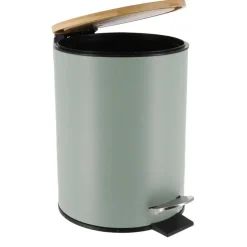 Prullenbakken-Tendance Badkamer prullenbak Bamboo vibe - soft close - 3 ltr