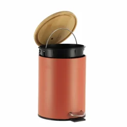 Prullenbakken-Tendance Badkamer prullenbak Bamboo vibe - soft close - 3 ltr