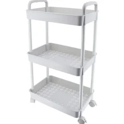 Tendance Keuken/badkamer trolley 3 laags - 38 x 26 x 77cm - wit