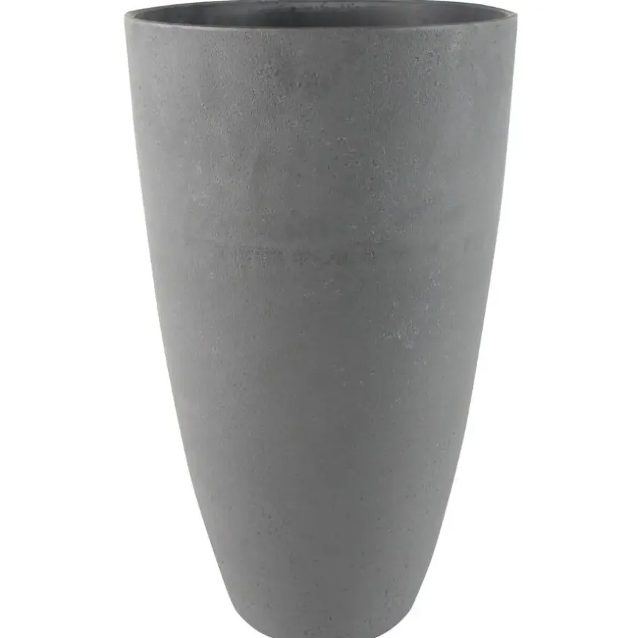 Ter Steege Bloempot - gerecycled kunststof - grijs - 50 x 29 cm