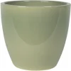 Bloempotten Voor Binnen-Ter Steege Bloempot - groen - keramiek - glans - 24 x 22 cm