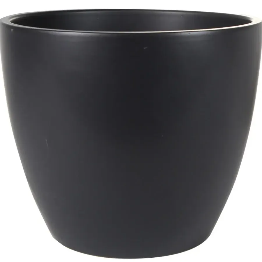 Bloempotten Voor Binnen-Ter Steege Bloempot - zwart - Scandinavisch - 33 x 28 cm