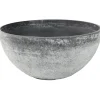 Ter Steege Bloempot schaal - kunststof - grijs - D55xH23 cm