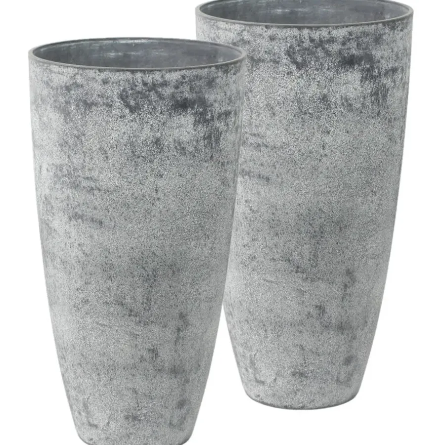 Ter Steege Plantenpot - betongrijs - kunststof-steenpoeder - 29x50 cm
