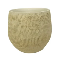 Bloempotten Voor Binnen-Ter Steege Plantenpot - moderne look - beige - 22 x 20 cm