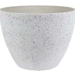 Ter Steege Plantenpot - wit - kunststof - 22 x 17 cm